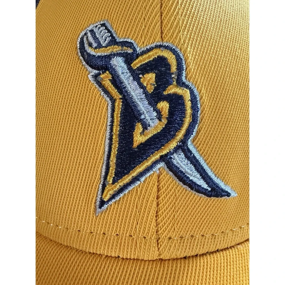 Vintage Reebok Buffalo Sabres NHL Face Off Collection Fitted Hat Blue/Gold‎ L/XL